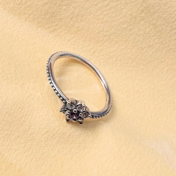 New! Pandora Forget Me Not Ring 58 - Picture 2 of 5